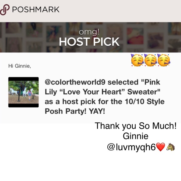 Pink Lily “Love Your Heart” Sweater 🎉HP🎉 - Picture 4 of 4